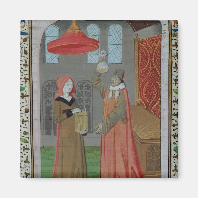 Imã Um médico examinando Ruas. A urina de Elizabeth (Frente)