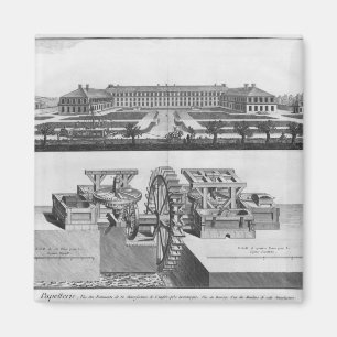 Imã Um moinho de papel