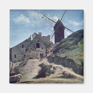 Imã Um moinho de vento em Montmartre, 1840-45