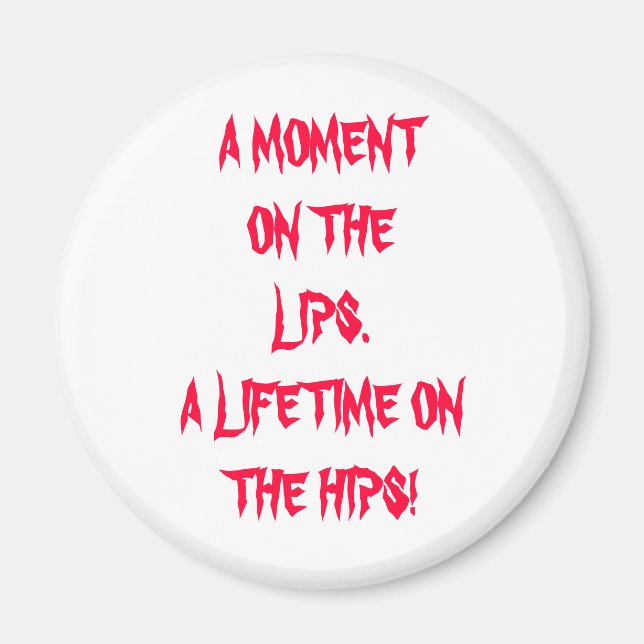 Imã Um momento nos lábios (Frente)