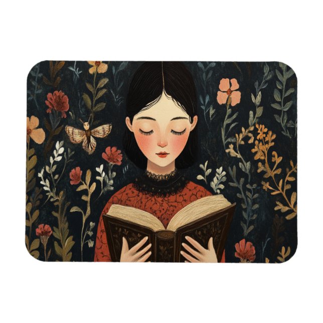 Ímã Um Momento Silencioso Com Um Livro (Horizontal)