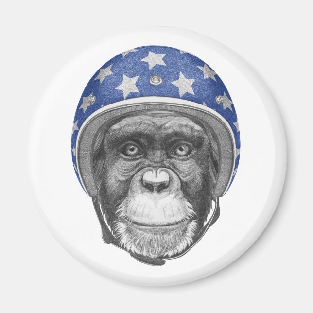 Imã Um motociclista Chimpanzé (Frente)