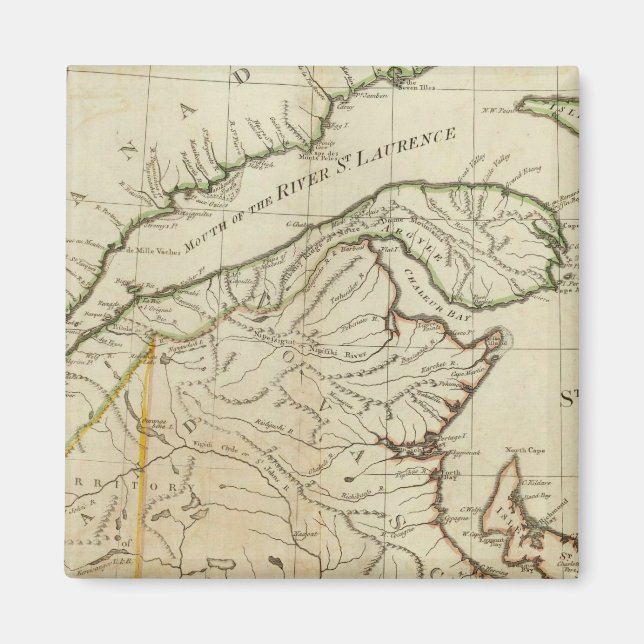 Imã Um novo mapa da Nova Escócia e da Ilha de Cape Bre (Frente)