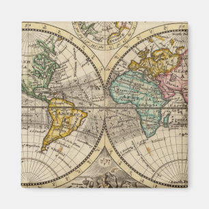 Imã Um novo mapa do mundo inteiro com ventos comerciai