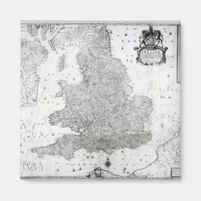 Imã Um novo mapa do Reino de Inglaterra (Frente)