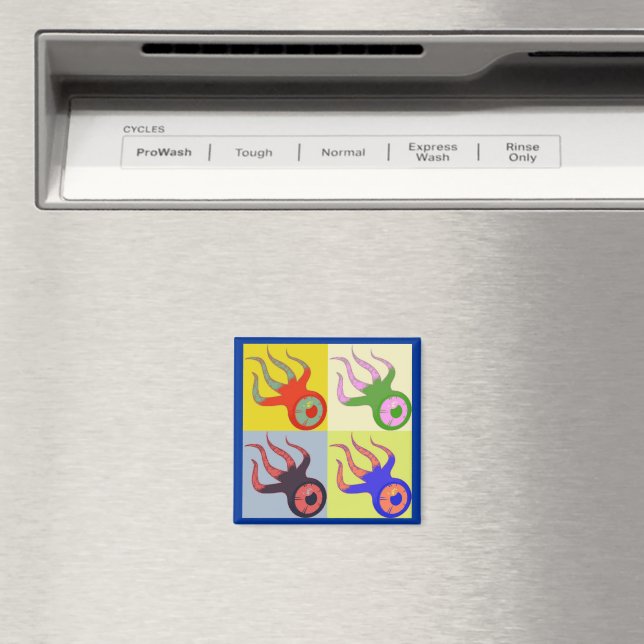 Imã Um Olhar Esquilos Retrorna Pop (In Situ (Dishwasher))
