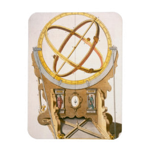 Ímã Um Orrery projetado por Tycho Brahe (1546-1601) de