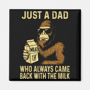 Imã Um pai que voltou com o leite engraçado bigfoot