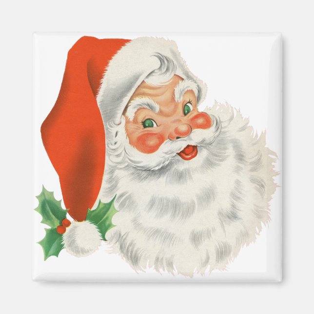 Imã Um Papai noel retrô (Frente)