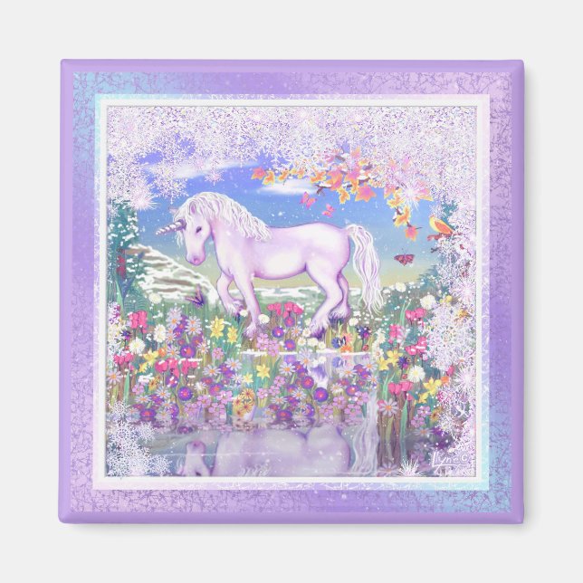 Imã um paraíso e neve roxos (Frente)