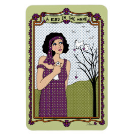 Ímã Um Pássaro no Magneto Flex Hand_A_ 4"x6"