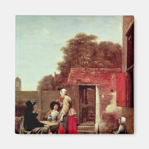 Imã Um pátio holandês, c.1658-60