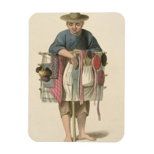 Ímã Um Pedlar, chapeia 17 "do traje de China", en