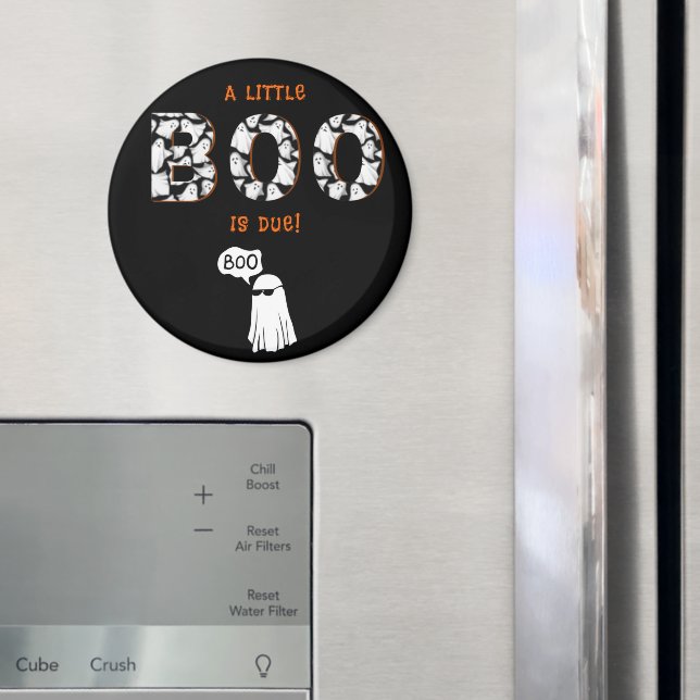Imã Um Pequeno Boo é Devido Fantasma Assustador Chá de (In Situ (Fridge))