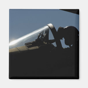 Imã Um piloto prepara-se para a decolagem