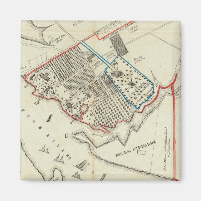 Imã Um Plano Da Propriedade Do Hampton Normal (Frente)