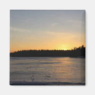 Imã Um por do sol congelado