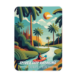 Ímã Um Poster de viagens de revisão em uma estrela da