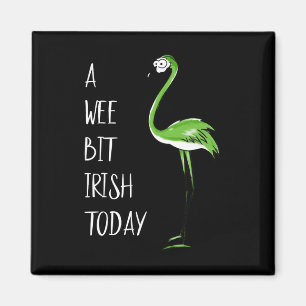 Imã Um Pouco Irlandês Hoje Flamingo St Patricks Shamro