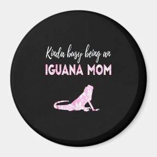 Imã Um pouco ocupado sendo uma mãe Iguana