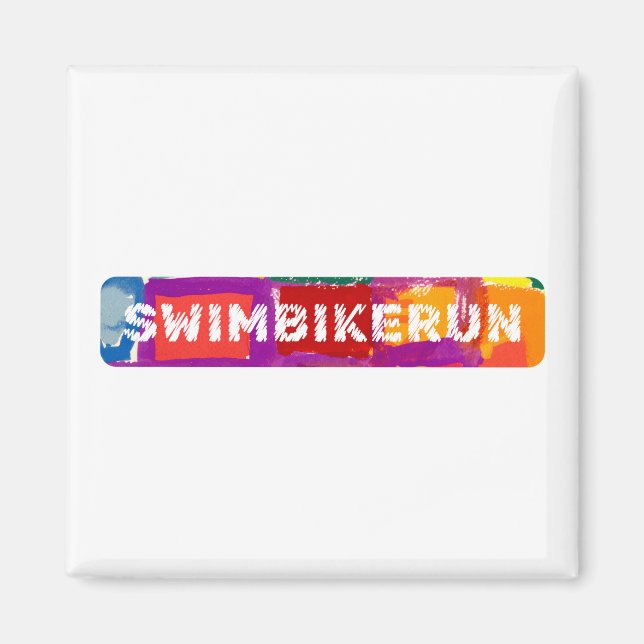 Imã Um presente Triathlon excelente para seu amigo ou  (Frente)
