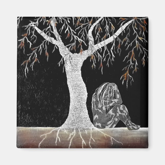 Imã Um ramo de vida para o modelo (Frente)