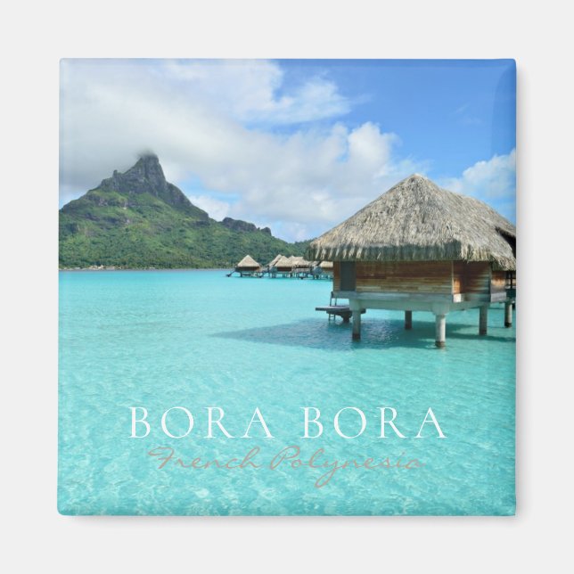 Imã Um recurso sobre Bora Bora Bora. Polinésia (Frente)