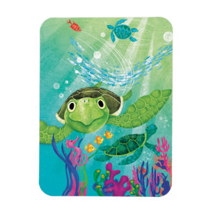 Ímã Um Resgate de Tartaruga Marítima