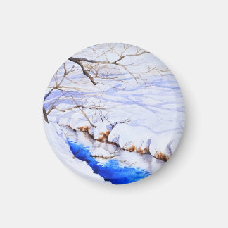 Imã Um riacho de neve