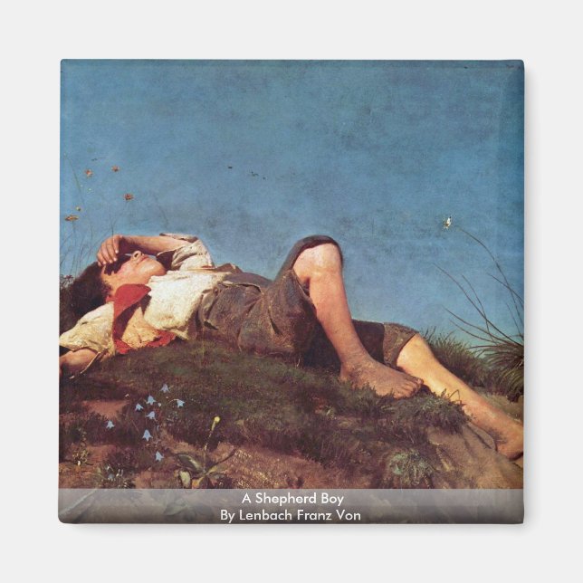 Imã Um Shepherd Boy De Lenbach Franz Von (Frente)