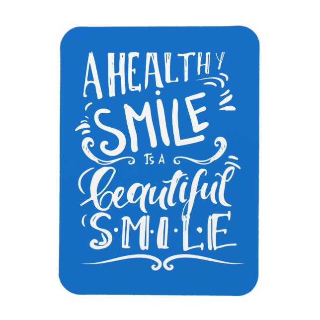 Ímã Um Sorriso Saudável É Um Belo Sorriso (Vertical)
