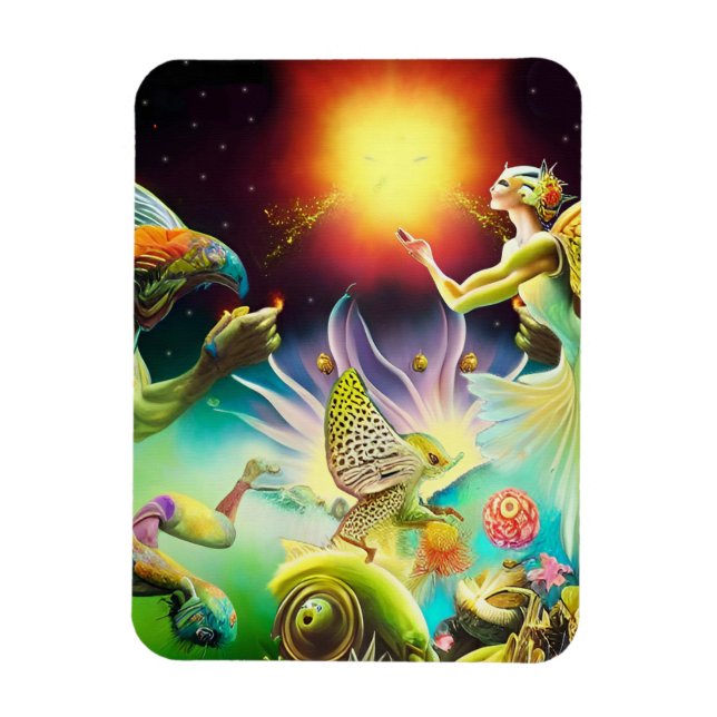 Ímã Um Tempo de Pintura de Óleo Recompensa (Vertical)