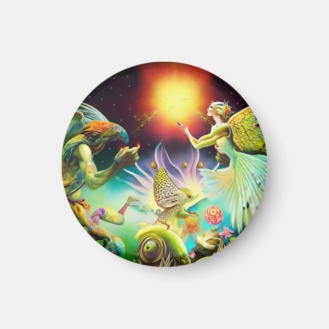 Imã Um Tempo de Pintura de Óleo Recompensa (Frente)