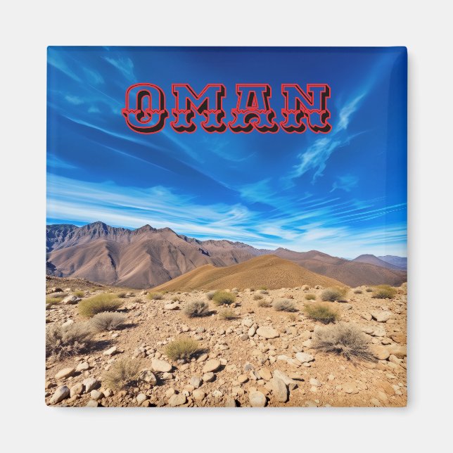 Imã Um terreno montanhoso de Omani (Frente)