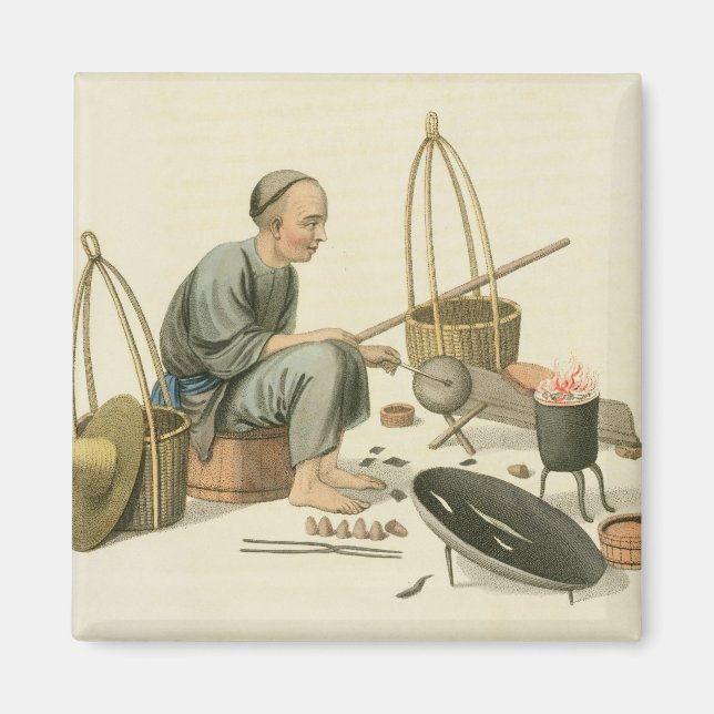 Imã Um Tinker, prato 37 de "A fantasia da China", en (Frente)