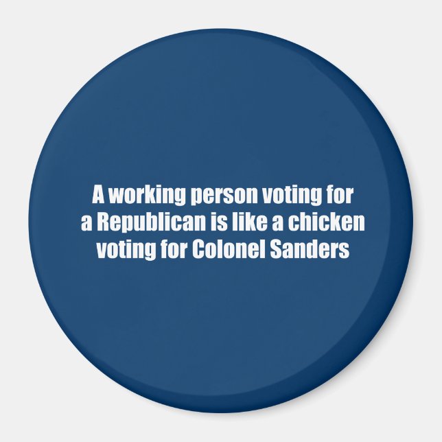 Imã Um trabalhador votando num Republicano é como um (Frente)