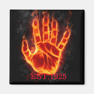 Imã Um único presente legal de mão negra e design para