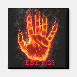 Imã Um único presente legal de mão negra e design para