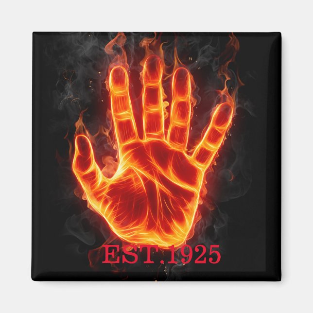 Imã Um único presente legal de mão negra e design para (Frente)