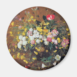 Imã Um vaso do ímã das flores