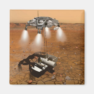 Imã Um Veículo Ascendente Saindo De Marte.