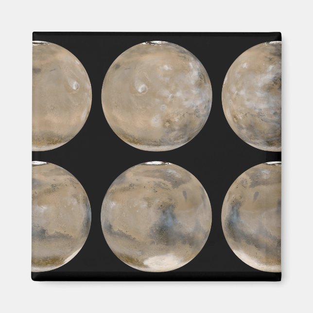 Imã Um Verão Norte de Médio/Inverno Sul em Marte (Frente)