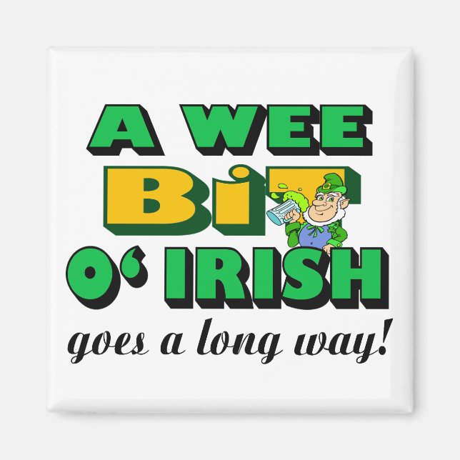 Imã Um Wee Bit Irish Magnet (Frente)