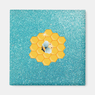 Imã Uma Abelha e um Magneto Honeycomb