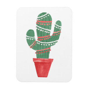 Ímã Uma Árvore de Natal Muito Cactus