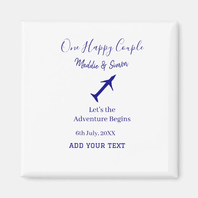 Imã Uma aventura de vamos feliz começa a co-casamento (Frente)