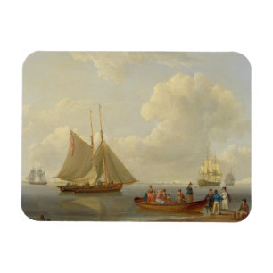 Ímã Uma balsa que toma passageiros para fora a dois