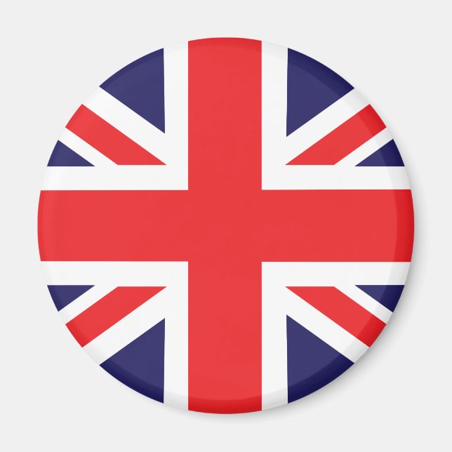 Imã Uma bandeira do Union Jack. (Frente)