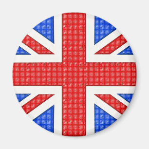 Imã Uma bandeira do Union Jack texturizada.