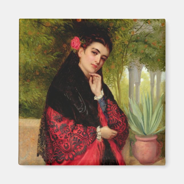 Imã Uma Beleza Espanhola, 1872 (petróleo na canvas) (Frente)